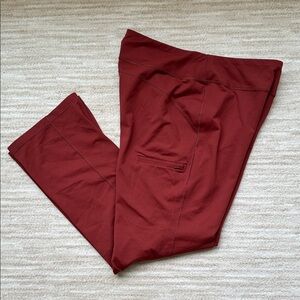 Duluth Trading Co Women's NoGA Classic Bootcut Pants Rust Size Large